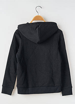 Sweat-shirt à capuche col rond noir JACK & JONES garçon