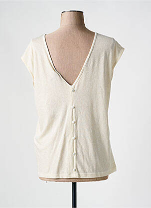 T-shirt col rond blanc PIECES femme