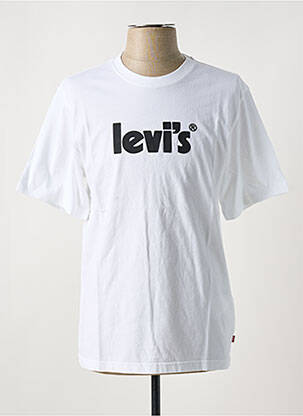 T-shirt col rond blanc LEVI'S homme
