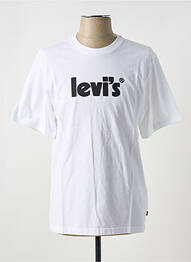 T-shirt col rond blanc LEVIS homme