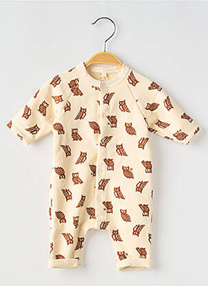 Combi-pantalon col rond blanc PETIT BATEAU fille
