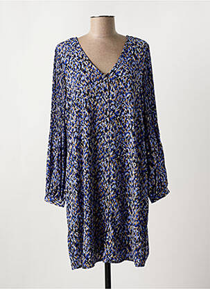 Robe courte col v bleu VERO MODA femme