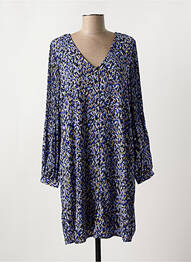 Robe courte col v bleu VERO MODA femme