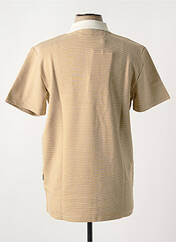 Polo marron SELECTED pour homme seconde vue