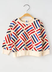 Sweat-shirt beige PETIT BATEAU pour garçon seconde vue