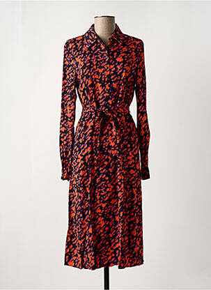 Robe mi-longue col v noir VILA femme