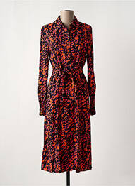 Robe mi-longue col v noir VILA femme