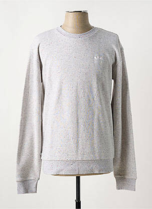 Sweat-shirt col rond gris ADIDAS homme