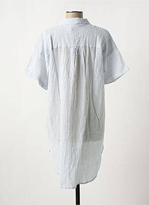 Robe courte col v bleu PIECES femme