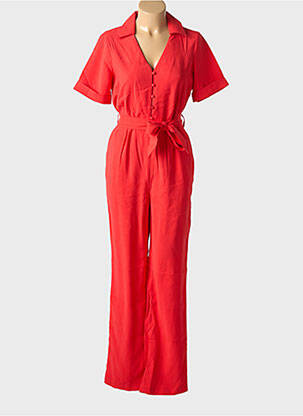 Combi-pantalon col v rouge VILA femme
