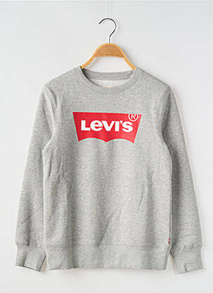Sweat-shirt col rond gris LEVI'S garçon