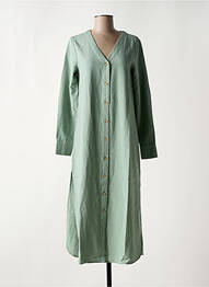 Robe longue col v vert VILA femme