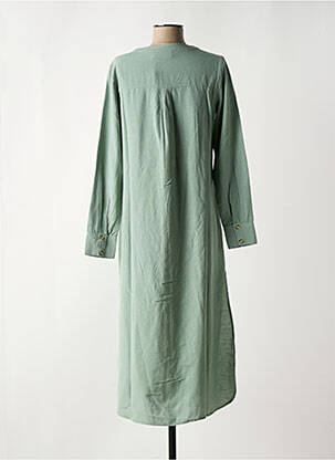 Robe longue col v vert VILA femme
