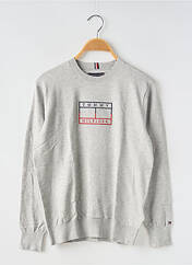 Pull gris TOMMY HILFIGER pour garçon seconde vue
