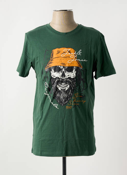 T-shirt vert JACK & JONES pour homme