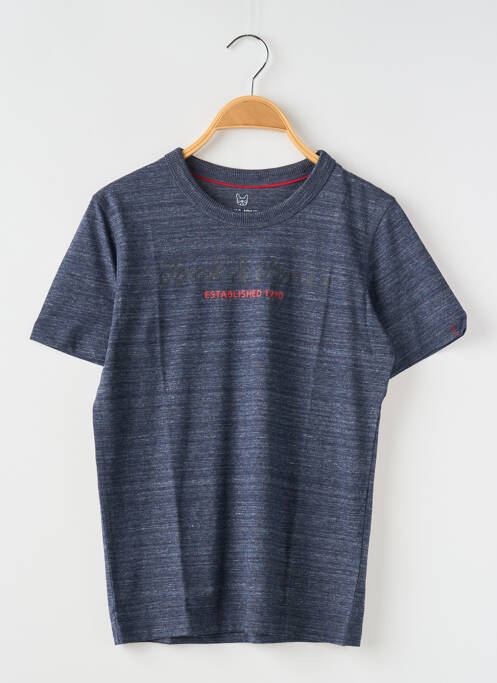T-shirt bleu JACK & JONES pour garçon