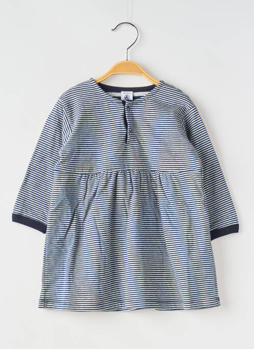 Robe mi-longue bleu PETIT BATEAU pour fille