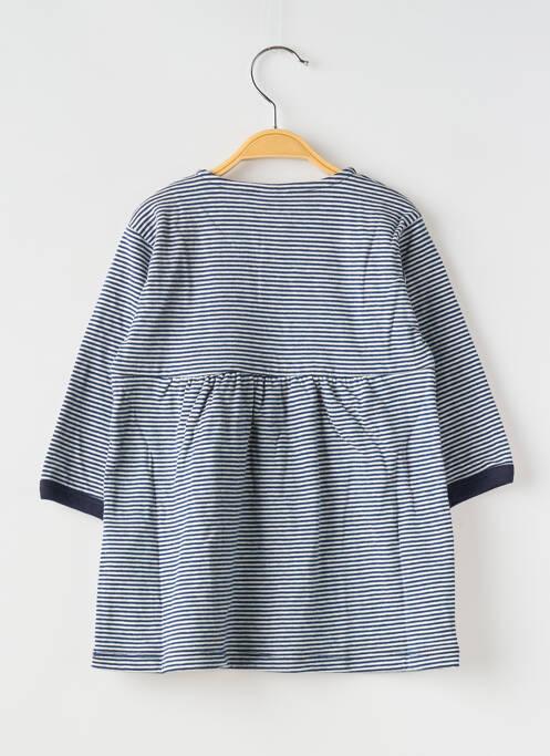 Robe mi-longue bleu PETIT BATEAU pour fille