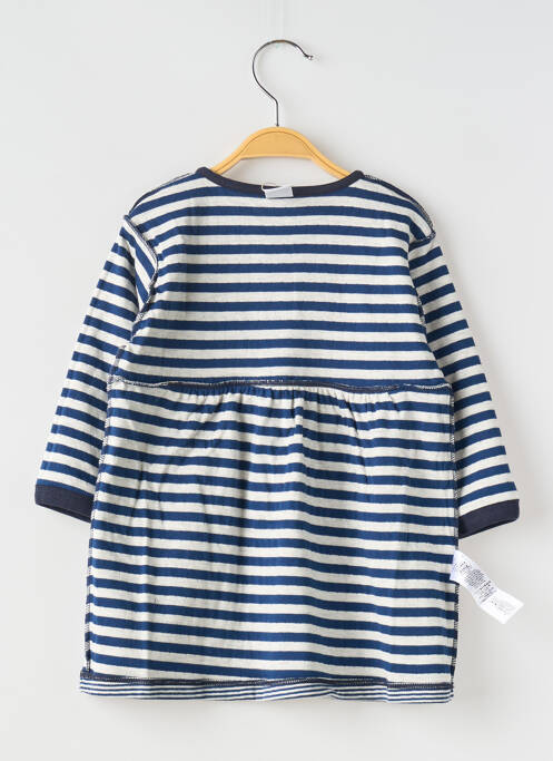 Robe mi-longue bleu PETIT BATEAU pour fille