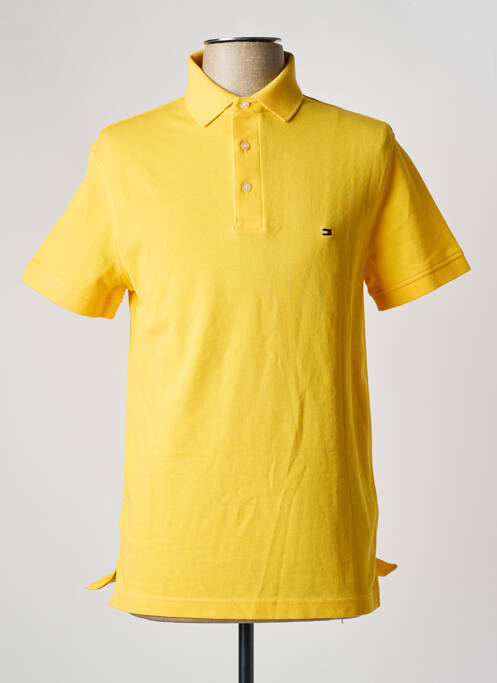 Polo jaune TOMMY HILFIGER pour homme