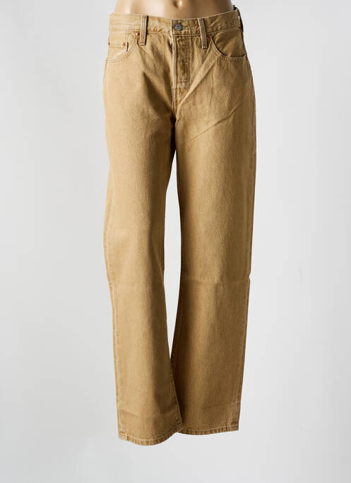 Jeans coupe droite beige LEVIS pour femme