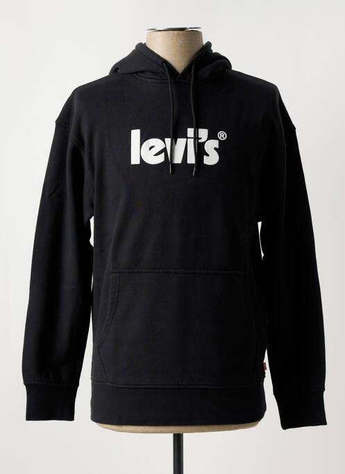 Sweat-shirt à capuche noir LEVIS pour homme