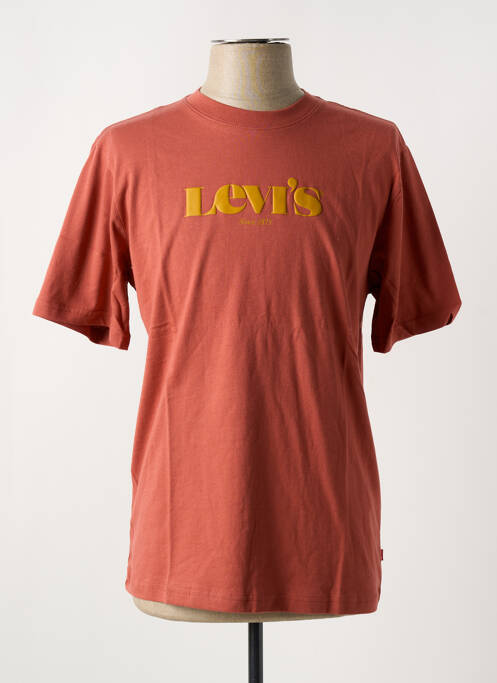 T-shirt marron LEVIS pour homme