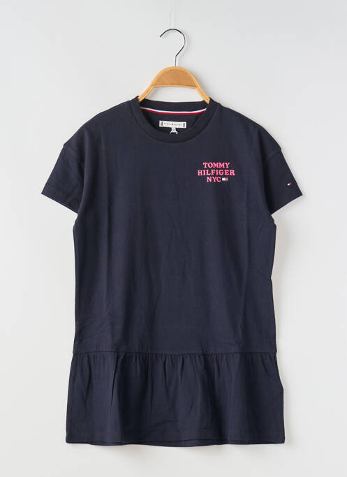 Robe courte bleu TOMMY HILFIGER pour fille