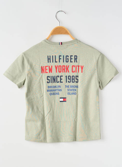 T-shirt vert TOMMY HILFIGER pour garçon