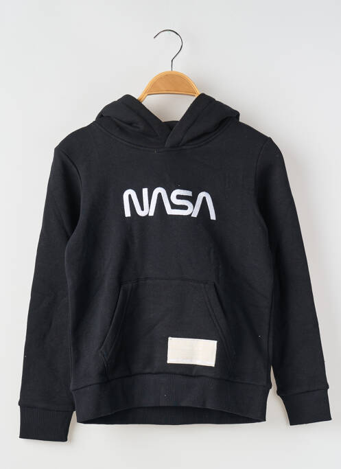 Sweat-shirt à capuche noir JACK & JONES pour garçon