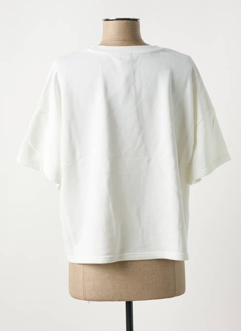 Sweat-shirt blanc PIECES pour femme