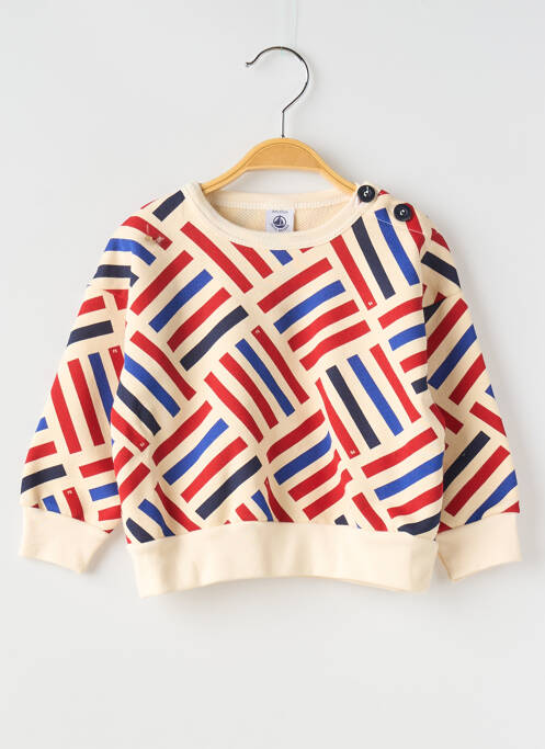 Sweat-shirt beige PETIT BATEAU pour garçon