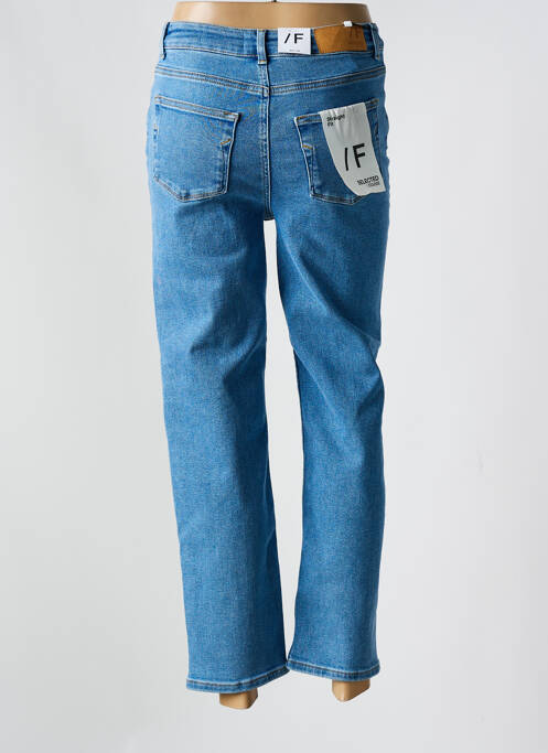 Jeans coupe droite bleu SELECTED pour femme
