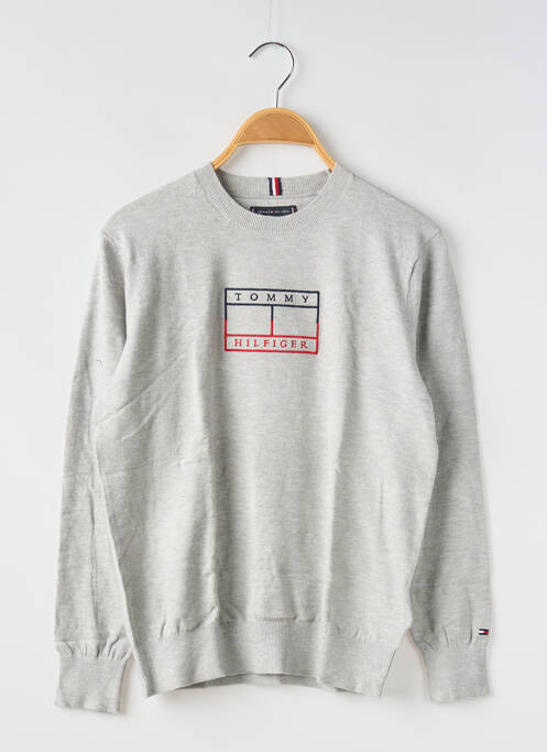 Pull gris TOMMY HILFIGER pour garçon