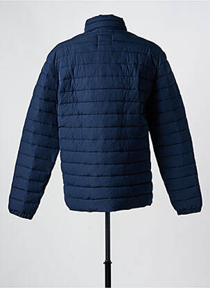 Doudoune col col montant bleu JACK & JONES homme