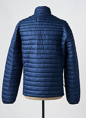 Doudoune col col montant bleu JACK & JONES homme