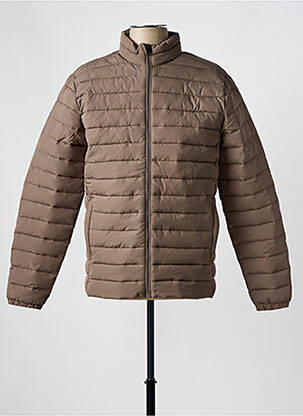 Doudoune col col montant marron JACK & JONES homme