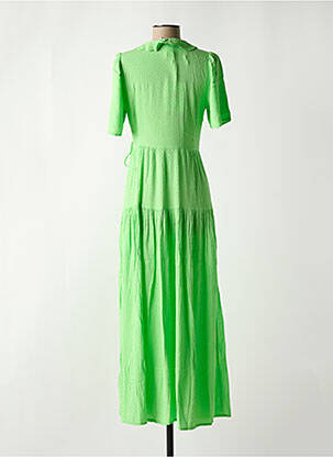Robe longue col v vert Y.A.S femme