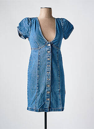 Robe courte col v bleu LEVI'S femme