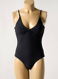 Maillot de bain 1 pièce noir PIECES femme