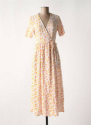Robe longue col v blanc Y.A.S femme