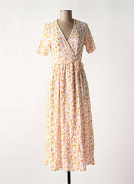 Robe longue col v blanc Y.A.S femme