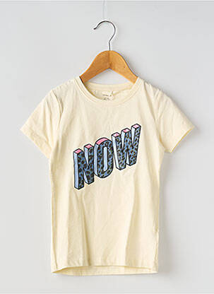T-shirt col rond blanc NAME IT fille