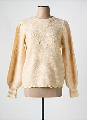 Pull col rond beige Y.A.S femme