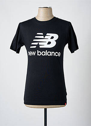 T-shirt col rond noir NEW BALANCE homme