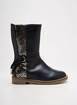 Bottes bout rond bout rond noir ASTER fille