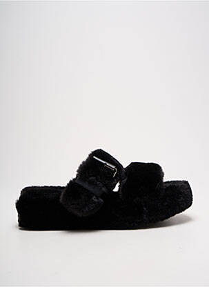 Chaussons/pantoufles talon plat jusqu'à 3cm noir SKECHERS femme