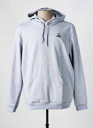 Sweat-shirt à capuche col rond gris LE COQ SPORTIF homme