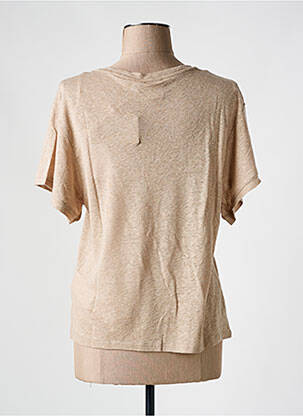 T-shirt col v beige VILA femme