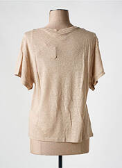 T-shirt beige VILA pour femme seconde vue